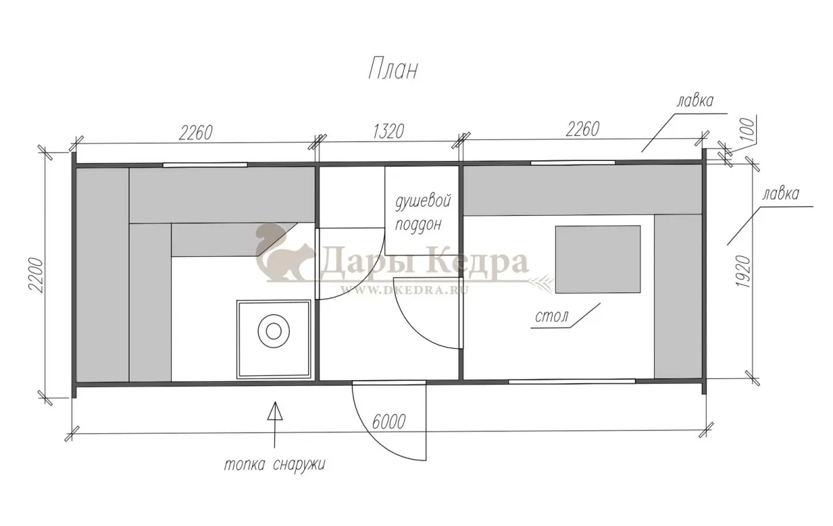 Овальная-Окта баня-бочка из кедра 6х2,2 метра